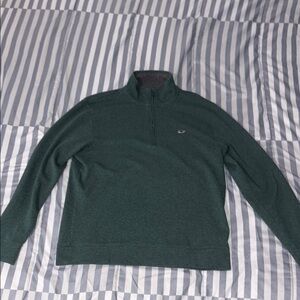 Men's green quarter zip